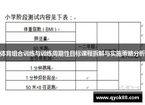 体育组合训练与训练周期性目标课程拆解与实施策略分析